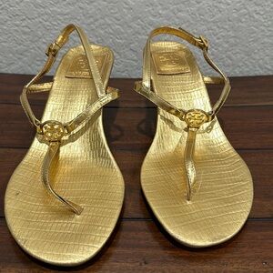 Tory Burch Gold Sandals
